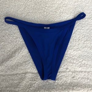Forever 21 Blue Elasticized Bikini Bottoms NEW